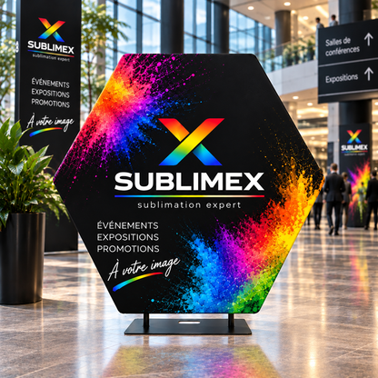 Mur de fond hexagonale